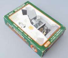 Gyermekjáték mikroszkóp szett, eredeti dobozában