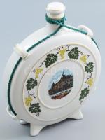 Hollóházi pálinkás butella, jelzett, m: 22 cm