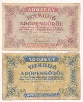 1946. 1.000.000AP + 10.000.000AP T:VG,G Adamo P53, P54