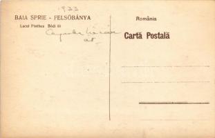 1933 Felsőbánya, Baia Sprie; Lacul Pinthea / Bódi tó / lake