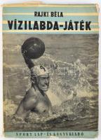 Rajki Béla: Vízilabda-játék. Bp., 1958, Sport, 99+1 p.+XIII (kihajtható mellékletek) t. Kiadói papírkötés, kissé kopott, szakadt, kissé sérült borítóval. Megjelent 1600 példányban.