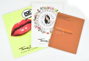 Nonino olasz likőrkatalógus, színes fotókkal illusztrálva, német nyelven, 36 p. + 2 db Thomas Sabo ékszerkatalógus