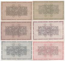 1946. 10.000AP - 1.000.000AP (6xklf) T:VF-F, mind szép papír
Adamo P49, P50, P51, P51A, P52A, P53