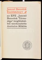 Jancsó Benedek emlékkönyv. Szerk.: Asztalos Miklós. Bp., 1931, Kir. M. Egyetemi Nyomda, 1 t.+413+1 p...