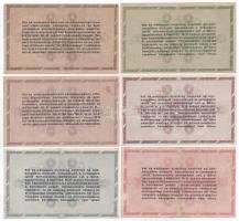 1946. 10.000AP - 1.000.000AP (6xklf) T:F, mind szép papír
Adamo P49, P50, P51, P51A, P52A, P53