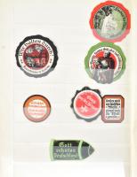 Osztrák és német levélzáró gyűjtemény cca 1880-1916 , nagyrészt I. vh. propaganda berakóban 16 lapon...