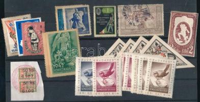 Levélzáró és segélybélyeg összeállítás berakólapon