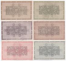 1946. 10.000AP - 1.000.000AP (6xklf) T:F, közte egy VG, a többi szép papír
Adamo P49, P50, P51, P51...