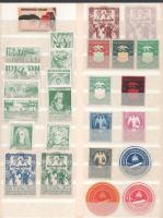 Magyar és külföldi levélzáró összeállítás kétoldalas berakólapon