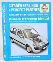 John S. Mead: Citroen Berlingo &amp; Peugeot Partner Owners Workshop Manual. Sparkford, 2006, Haynes. Angol nyelven. Gazdag képanyaggal illusztrált. Kiadói kartonált papírkötés. + Haynes angol - magyar műszaki szótárral.