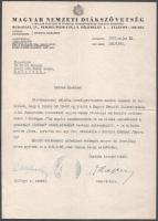 cca 1920-1930 4 db aláírás: Kultuszminisztériumi államtitkár, József nádor egyetem tanár, Magyar nem...