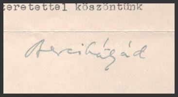 cca 1920-1930 4 db aláírás: Kultuszminisztériumi államtitkár, József nádor egyetem tanár, Magyar nem...