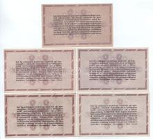 1946. 50.000AP (2xklf színváltozat) egyik sorszámmal, másik sorszám nélkül + 100.000AP (5xklf színvá...