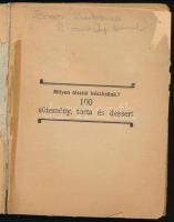 2 db - 100 sütemény, torta és dessert. Bp., Cserépfalvi. + Táplálkozzunk helyesen. Bp., Stádium. Kia...