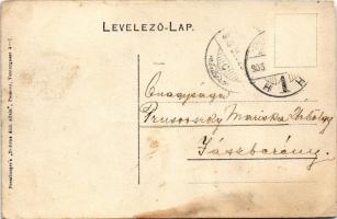 1905 SMS Szamos a Császári és Királyi Haditengerészet monitorja Pozsonyban. Dunaflottilla, "Szo...