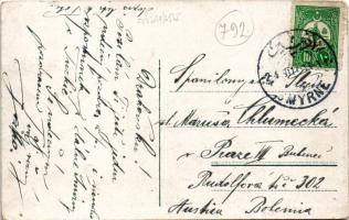 1911 Mételin, Mytilene; Vue generale / port, ships (worn corners)