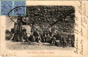 1908 Types persans, Groupe de Kourdes / group of Kurds, folklore. TCV card (EM)