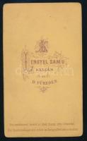 cca 1880 Házaspár a Barlay családból, keményhátú fotó Lengyel Samu (Kassa, Balatonfüred) műterméből,...