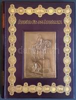 Árpád és az Árpádok. Történelmi emlékmű. Szerkesztette: Csánki Dezső. Árpád vezér halálának ezredik évfordulója alkalmával, Thaly Kálmán kezdeményezésére és támogatásával. Budapest, (1908). Franklin-Társulat magyar irodalmi intézet és könyvnyomda. 1 t. (címkép, hártyapapírral védett heliogravűr) + XVII + [3] + 396 + [2] p. + 34 t. (feliratozott hártyapapírral védett színes tábla) + 21 hasonmás (feliratozott hártyapapírral védett egyleveles hasonmások) + 2 melléklet (kihajtható nemzetségtábla) + 1 térkép (feliratozott hártyapapírral védett színes, kihajtható). Folio. Egyetlen kiadás. Kötetünk Az Árpádok jelentőségét és a magyarság kulturális, diplomáciai vezető szerepét hangsúlyozó jubileumi album és tanulmánygyűjtemény. A színes táblák jó része fejezetkezdő határoló lap, mely oldalszámozáson belüli. Szövegközti színes illusztrációkkal, iniciálékkal, díszkerettel gazdagon díszített munka. Díszesen aranyozott kiadói bőrkötésben, az első kötéstáblán Holló Barnabás Árpádot ábrázoló rézplakettjével, a hátsó táblán dombornyomású képpel, felül aranyozott lapszélekkel. Dekoratív, gyönyörű példány.