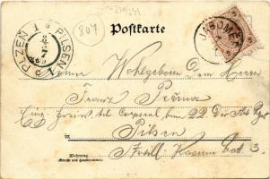 Clowns with a ball. litho s: Roick (fl)