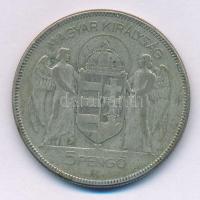 1930. 5P Ag "Horthy jobbra" T:F patina
Adamo P8