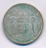 1930. 5P Ag "Horthy jobbra" T:VF,F patina
Adamo P8