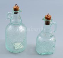 2 darab díszüveg, dugóval, m: 15-18 cm