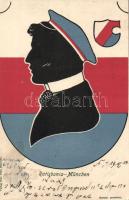 Corps Ratisbonia coat of arms litho (EB)