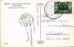 1940 Marosvásárhely, Targu Mures; bevonulás, lovas katonák / entry of the Hungarian troops, soldiers...