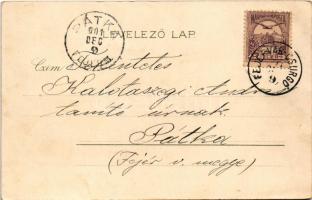 1901 Budapest, Lánchíd. Kunstanstalt Kosmos 61. litho s: Geiger R. (EK)