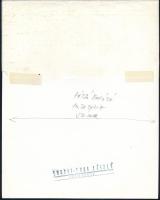 Lugosi Lugo László (1953-2021): Erdélyi Miklós (1928-1986) portréja, hátoldalon feliratozott, pecsét...