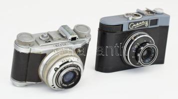 Altissa Altix N kamera Meyer-Optik Görlitz Trioplan objektívvel + Smena8 fényképezőgép, mindkettő bő...