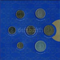 2000. 1Ft-100Ft (7xklf) forgalmi sor szettben + 200Ft "2000. évforduló / Rodin: a Gondolkodó, a...