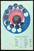 1970 Magyar Posta Budapesti Közületi Telefonkönyv. Foltos, kissé sérült borítóval.