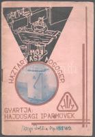 1955 Hajdúsági Iparművek háztartási mosógép M. 01. típus használati útmutatója, hajtott, 16p