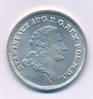 Lengyelország DN jelzett Ag emlékérem II. Szaniszló Ágost 1766-os 8gr érméje mintájára (12,63/0.925/...