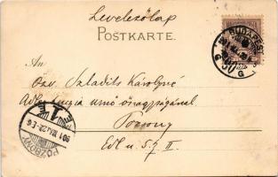 1901 Lawn-Tennis / Couple's tennis match. Meissner &amp; Buch Künstler-Postkarten Serie 103...