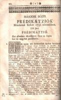 Szabó István: 
Prédikátziók, Mellyeket egy böjti vasárnapokon az Isten igéjéröl, És három böjti pén...