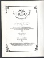 1996 Danubius Hotels - Millecentenárium étlap / menü, jó állapotban