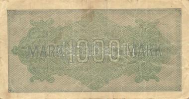 Német Birodalom / Weimari Köztársaság 1922. 1000M (2x) "Dornen" vízjellel, a "Reichsb...