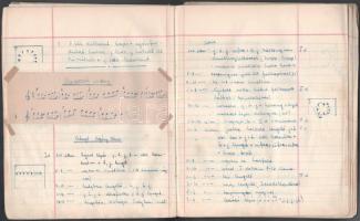 Dr. Kerekes Árpádné: Moldvai csángó magyarok. Füzet kézzel írt, néprajzi témájú feljegyzésekkel (tán...