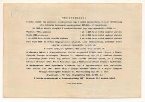 1968. "MÚOSZ (Magyar Újságírók Országos Szövetsége) - Szerencse-Sorsjegy" 4Ft értékben, XI...