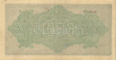 Német Birodalom / Weimari Köztársaság 1922. 1000M (2x) "Dornen" vízjellel, a "Tausend...