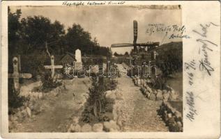 1916 Üszkübi katonai temető / WWI German and Austro-Hungarian K.u.K. military cemetery in Üsküb (Skopje) photo (kopott sarkak / worn corners)