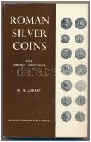 H.A. Seaby: Roman Silver Coins. Vol II. - From Tiberius to Commodus (Római ezüst érmék. II. kötet, Tiberiustól Commodusig). B.A. Seaby Ltd., London, 1968., II. kiadás, papír védőborítóban. Használt, nagyon jó állapotú kötet. / H.A. Seaby: Roman Silver Coins. Vol II. - From Tiberius to Commodus. B.A. Seaby Ltd., London, 1968., 2nd edition, in paper cover. Used, but very good condition.