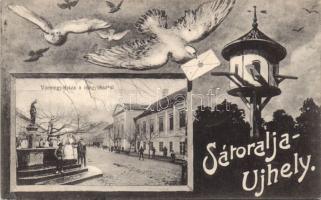 Sátoraljaújhely vármegyeháza a megyekúttal