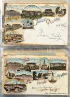 GYULA - Hatalmas gyulai képeslapgyűjtemény - összesen 378 db képeslap 4 db Lindner berakóban. Ritka ...