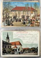 GYULA - Hatalmas gyulai képeslapgyűjtemény - összesen 378 db képeslap 4 db Lindner berakóban. Ritka ...