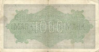 Német Birodalom / Weimari Köztársaság 1922. 1000M (4x) "Mäander" vízjellel, a "Reichs...