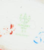 Hollóházi kacsa alakú bonbonier, jelzett, kis kopással, h: 12 cm